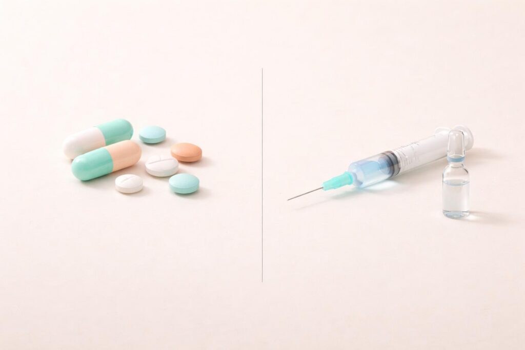 Уколы или таблетки: что выбрать и в чем реальная разница?