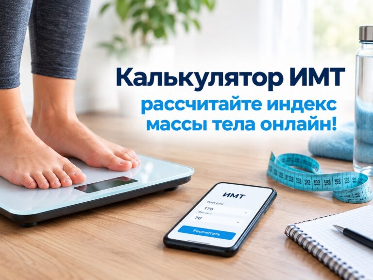 Калькулятор ИМТ: рассчитайте индекс массы тела онлайн
