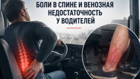 Боли в спине и венозная недостаточность у водителей: риски профессии и что с этим делать