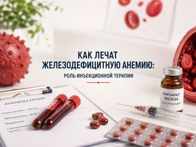 Как лечат железодефицитную анемию: роль инъекционной терапии
