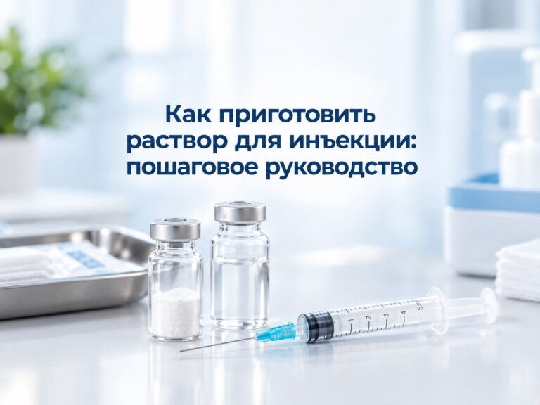 Как правильно приготовить раствор для инъекции: пошаговое руководство