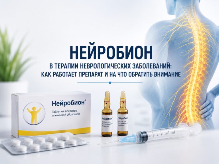 Нейробион в терапии неврологических заболеваний: как работает препарат и на что обратить внимание