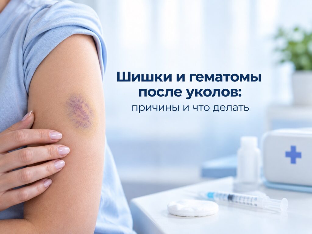 Шишки и гематомы после уколов: почему появляются и что с ними делать