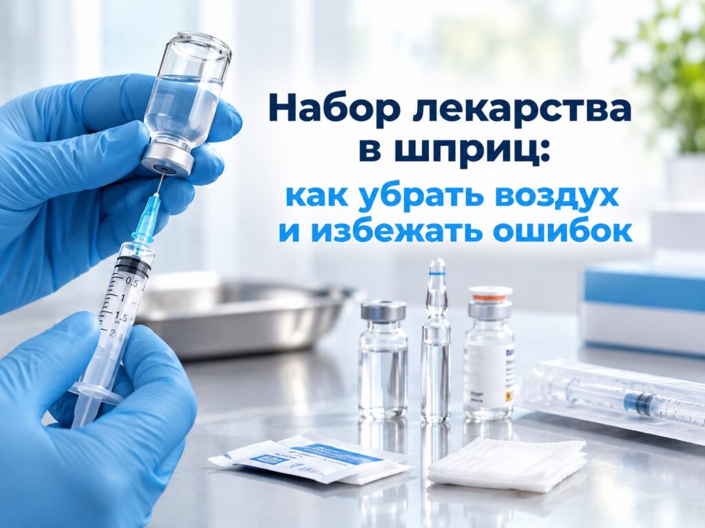 Набор лекарства в шприц: как убрать воздух и избежать ошибок