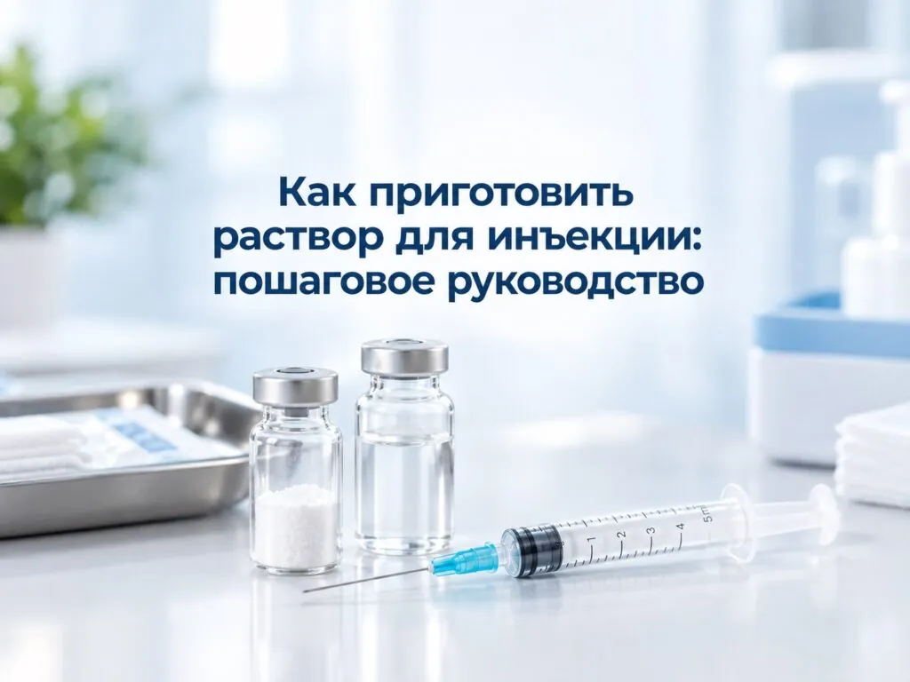 Как правильно приготовить раствор для инъекции: пошаговое руководство